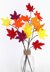 Autumn branches crochet decoration - very simple and versatile from scraps of yarn