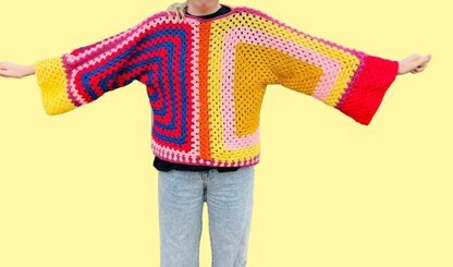 Hexagon Crochet Jumper