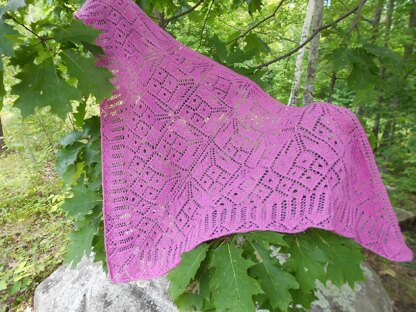 Petunia Petals Shoulder Shawl