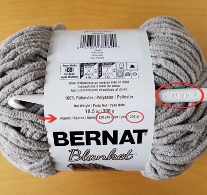 Country Side 10778 Bernat Blanket Yarn 10.5 Oz 220 Yards Blanket Super  Bulky 6 Gray Blue and White Yarn Chenille Yarn Supply -  Norway