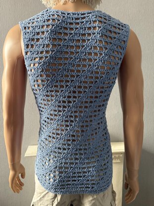 Barber's Pole Mesh Tank Top