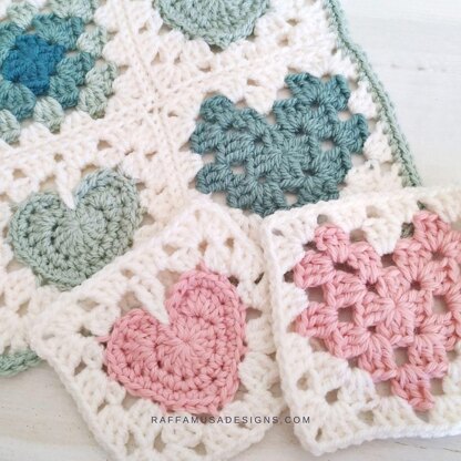 Hearts & Love Granny Square