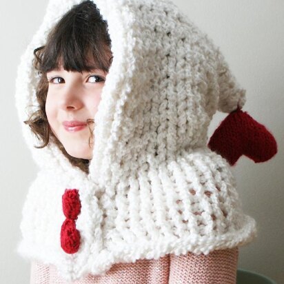 Chunky Heart Hood (hat022)