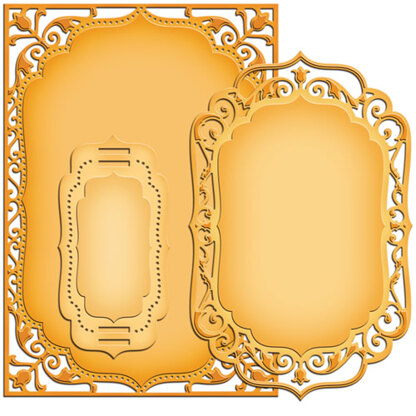 Spellbinders Nestabilities 5"X7" Card Creator Dies - Elegant Labels 4
