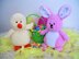 Easter Chick & Bunny Rabbit Soft Toys BB004