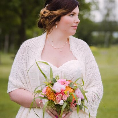 Beaded bridal shawl