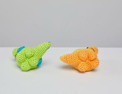 Stellan & Stanley Crochet Dinosaur in Red Heart Amigurumi - LM6283 - Downloadable PDF