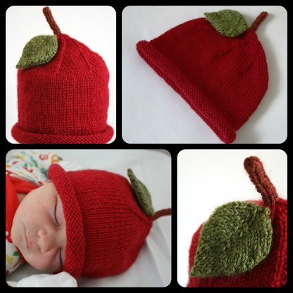 Apple baby hat