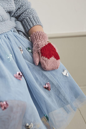 " Bim Child Mittens " - Mittens Knitting Pattern For Girls in MillaMia Naturally Soft Merino by MillaMia