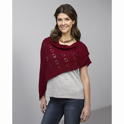 770 Zoya Shawl - Knitting Pattern for Women in Valley Yarns Deerfield