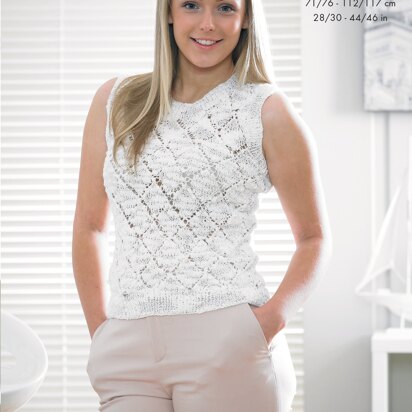 Sweater and Top in King Cole Opium - 4182 - Downloadable PDF
