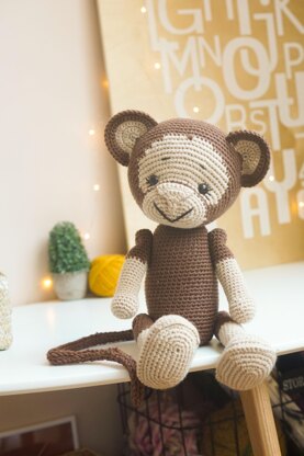 Crochet Monkey Toy Pattern Crochet Pattern By Polushkabunny 