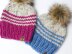 Pinstripe Color Block Chunky Hat Toque Baby Child Women