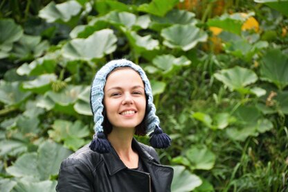 Light Blue Flower Hat