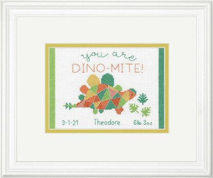 Dimensions You are Dino-Mite! Cross Stitch Kit - 18 x 12.5cm