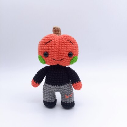 Pumpkin Kid Amigurumi Crochet Pattern