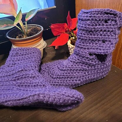 Crochet Kids Boots Pattern