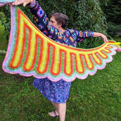 Neverweaver Dragon Tail Shawl