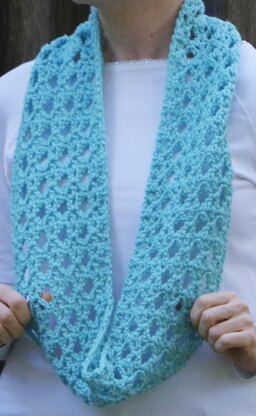 Diamond Lace Infinity Scarf for Girls and Ladies
