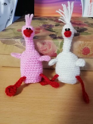 Crochet Finger puppet goose