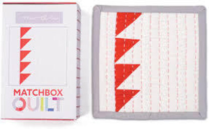 Moda Fabrics Matchbox Quilt 6in Squares - Red (Triangular Design)