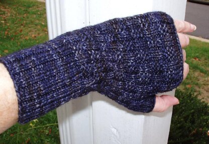 Basket Weave Fingerless Gloves