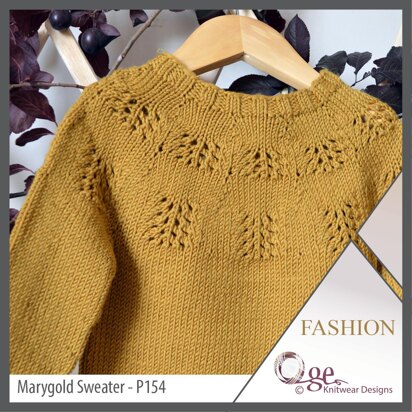 OGE Knitwear Designs P154 Marygold Sweater PDF