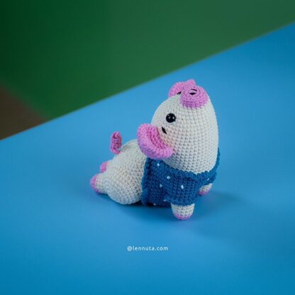 Cute Yoga Pig Amigurumi