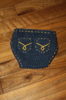 Diaper Cover with Pockets Pattern