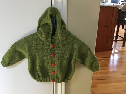 Bear Cub  Hooded Jacket in West Yorkshire Spinners Bo Peep 4 Ply - DBP0015 - Downloadable PDF