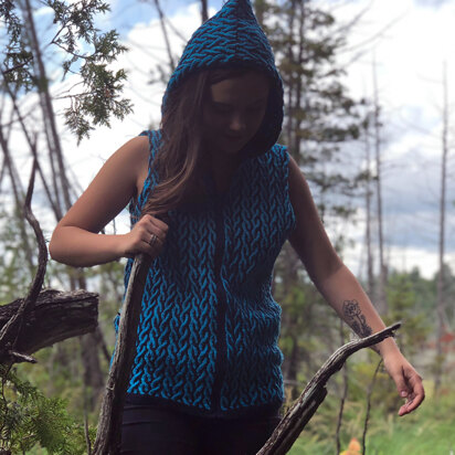 Koigu Cabled Hoodie PDF