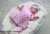 Crochet Pattern baby set UK & USA Terms  #25