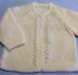 Vertical Eyelet Baby Jacket & Toque, 0-3 months