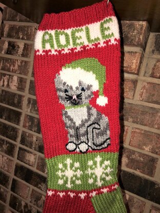 Cat Christmas Stocking