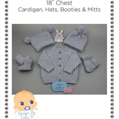 Jake Unisex Baby Knitting Pattern 0-6 months 18" chest