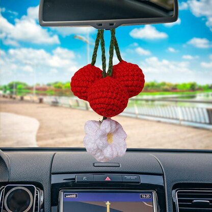 Cherry Daisy Car Hanging