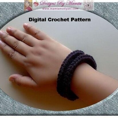 Simple Crochet Bangle Bracelet Pattern For Beginners