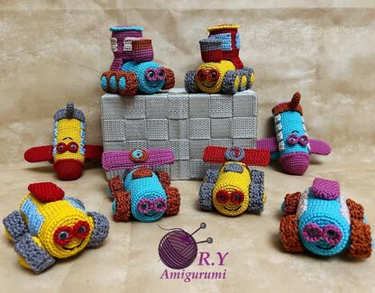 Amigurumi Recycle mini happy engines