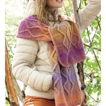 Scarf in Lana Grossa Gomitolo Versione - 23 - Downloadable PDF