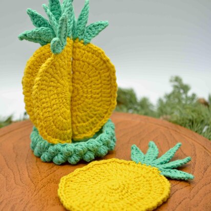 Pineapple Slices Coaster Set