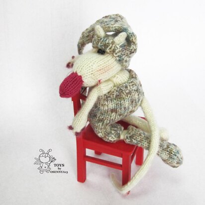 Funny small rat - knitting pattern