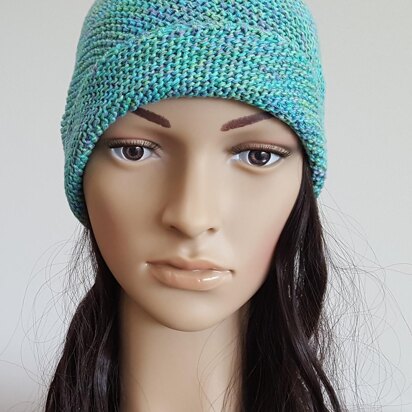 Tammy - 4ply garter stitch beanie