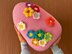 Egg Pillow with 3D Flowers