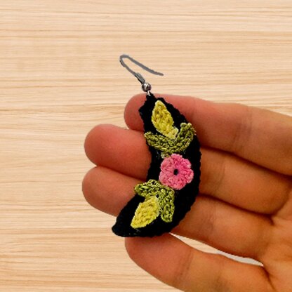 Half Moon Earrings PDF Pattern + Video Tutorial