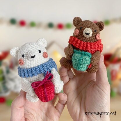 Beary Merry Christmas Bears Amigurumi Crochet Pattern