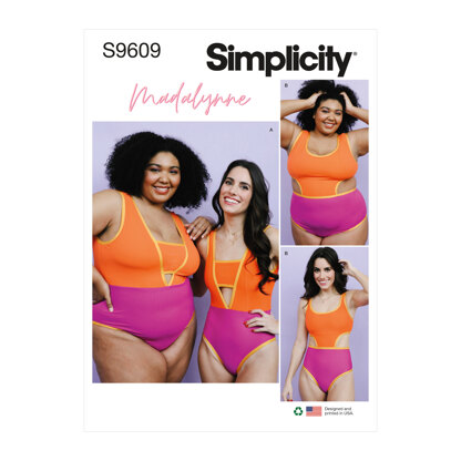 Simplicity Misses' and Women's Swimsuits by Maddie Flanigan S9609 - Paper Pattern, Size All Sizes in One Envelope