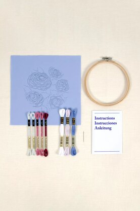 DMC Ranunculus by Marie-Dominique Procureur Easy Embroidery Kit