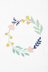 Floral Wreath  in DMC - PAT0054 -  Downloadable PDF