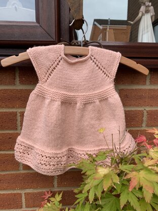 Quick dress for daughters friends new baby girl, Pixie.