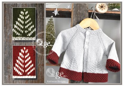 'Fir Christmas' cardigan - P138